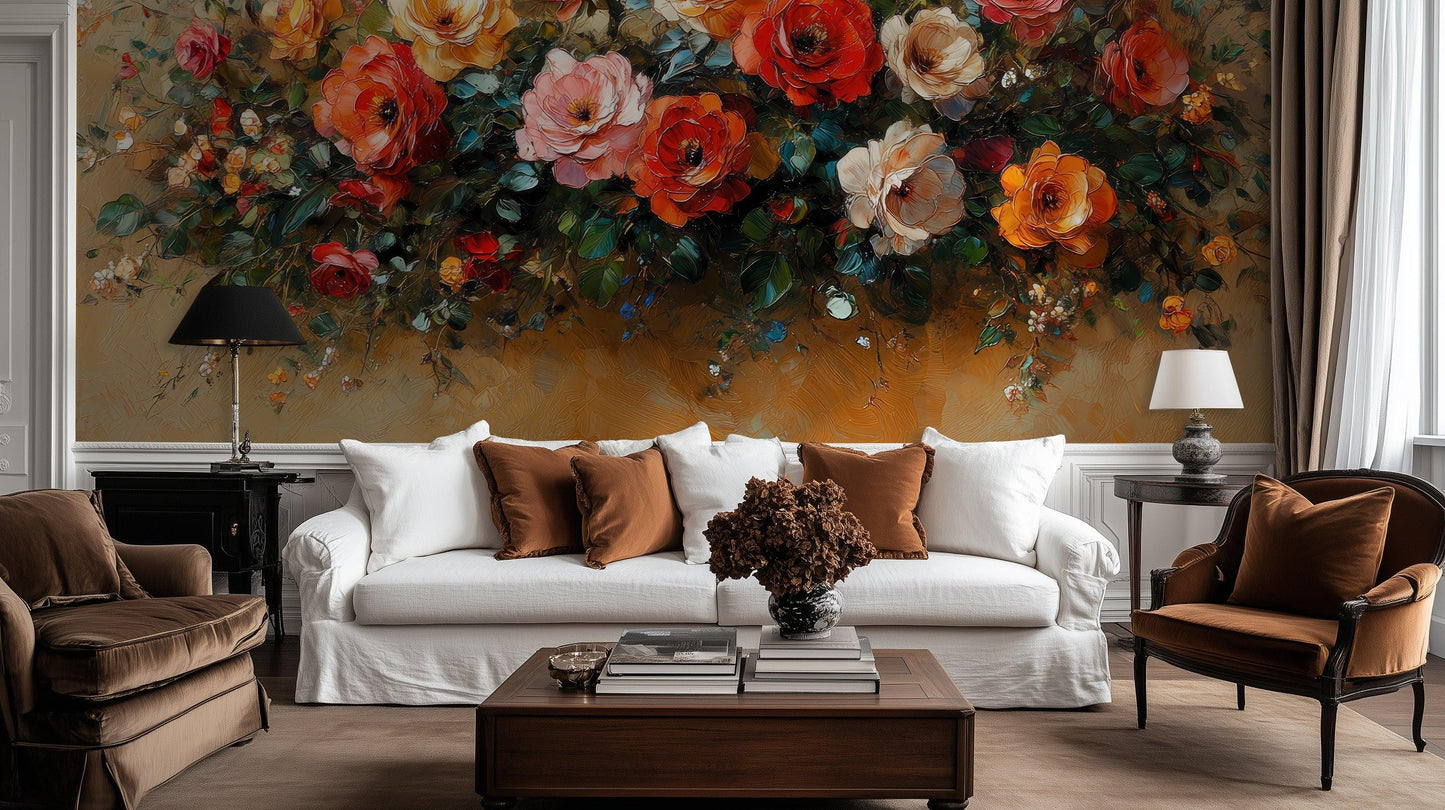 Rose Bouquet wall mural - XWALLX