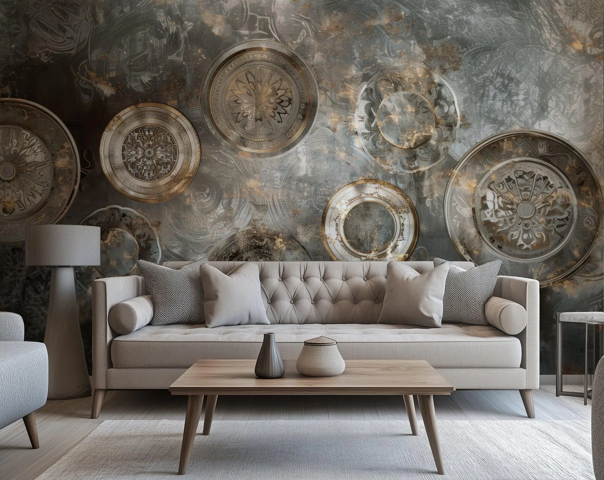 Vintage Industrial wallpaper mural - XWALLX