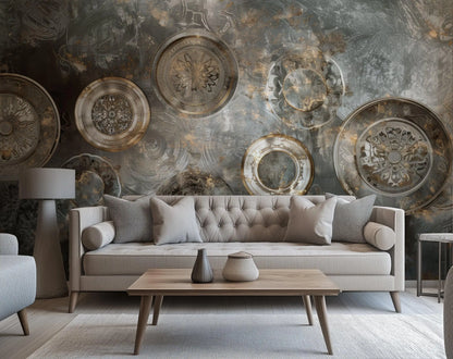 Vintage Industrial wallpaper mural - XWALLX