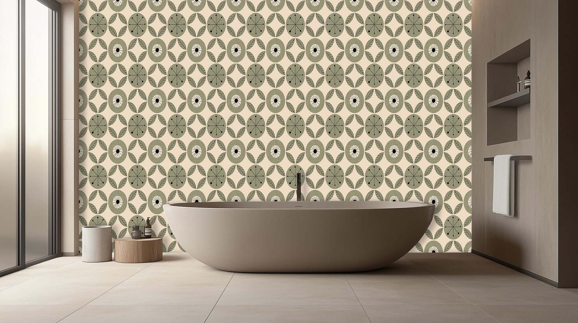Eklektik Yapraklı Floral Duvar posteri - XWALLX