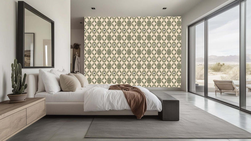 Eklektik Yapraklı Floral poster duvar kağıdı - XWALLX