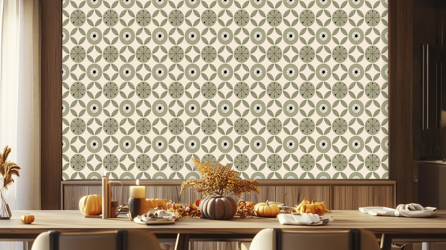 Eclectic Leafy Floral wallpaper - XWALLX