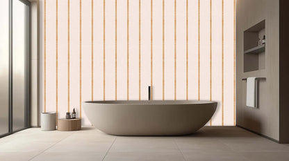 Elegant Coral Striped wall mural - XWALLX