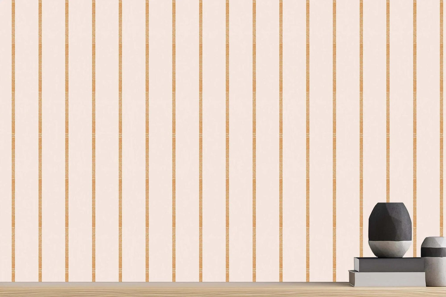 Elegant Coral Striped wall art - XWALLX