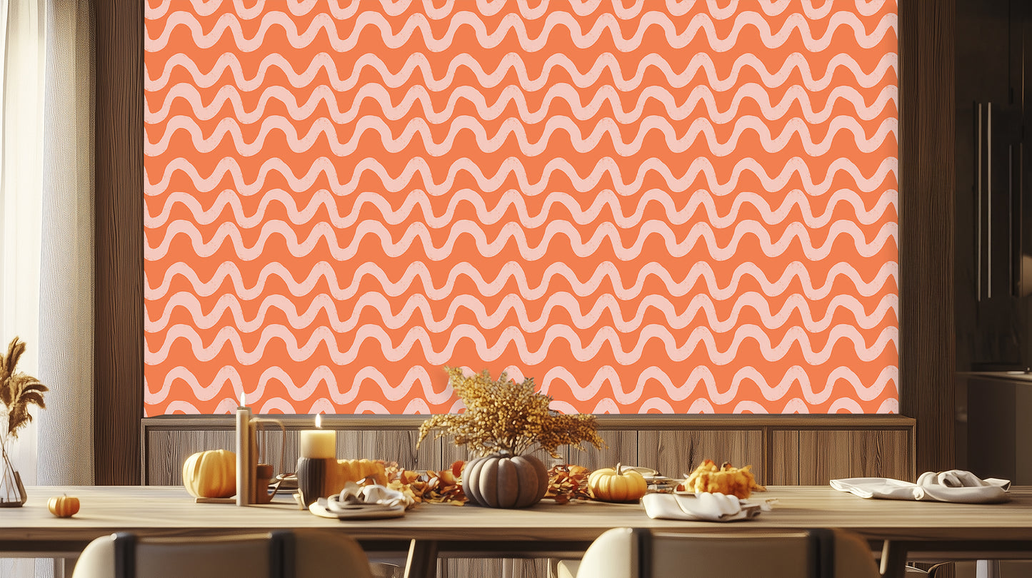 Waves of Warmth Abstract wallpaper - XWALLX