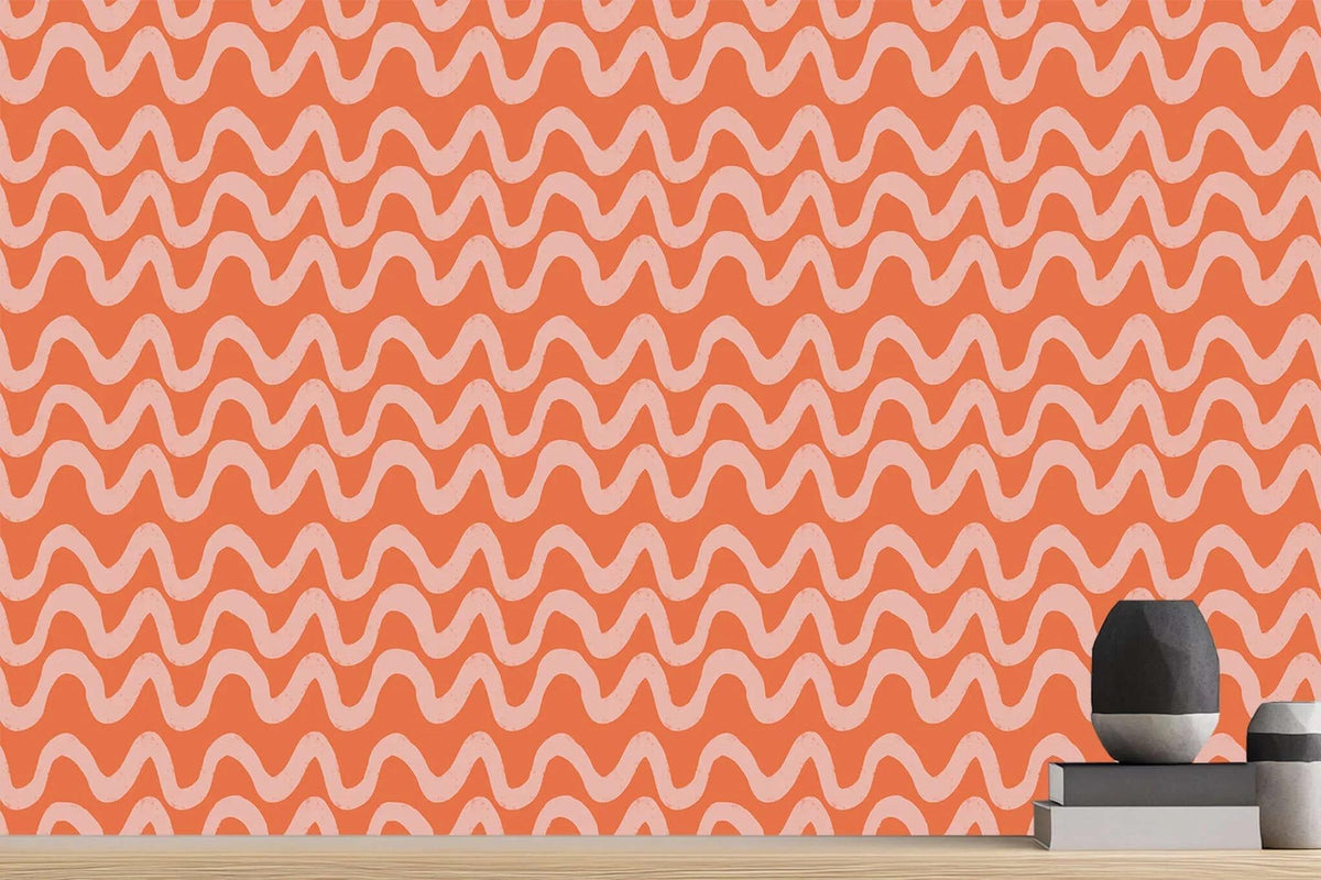 Waves of Warmth Abstract wall art - XWALLX