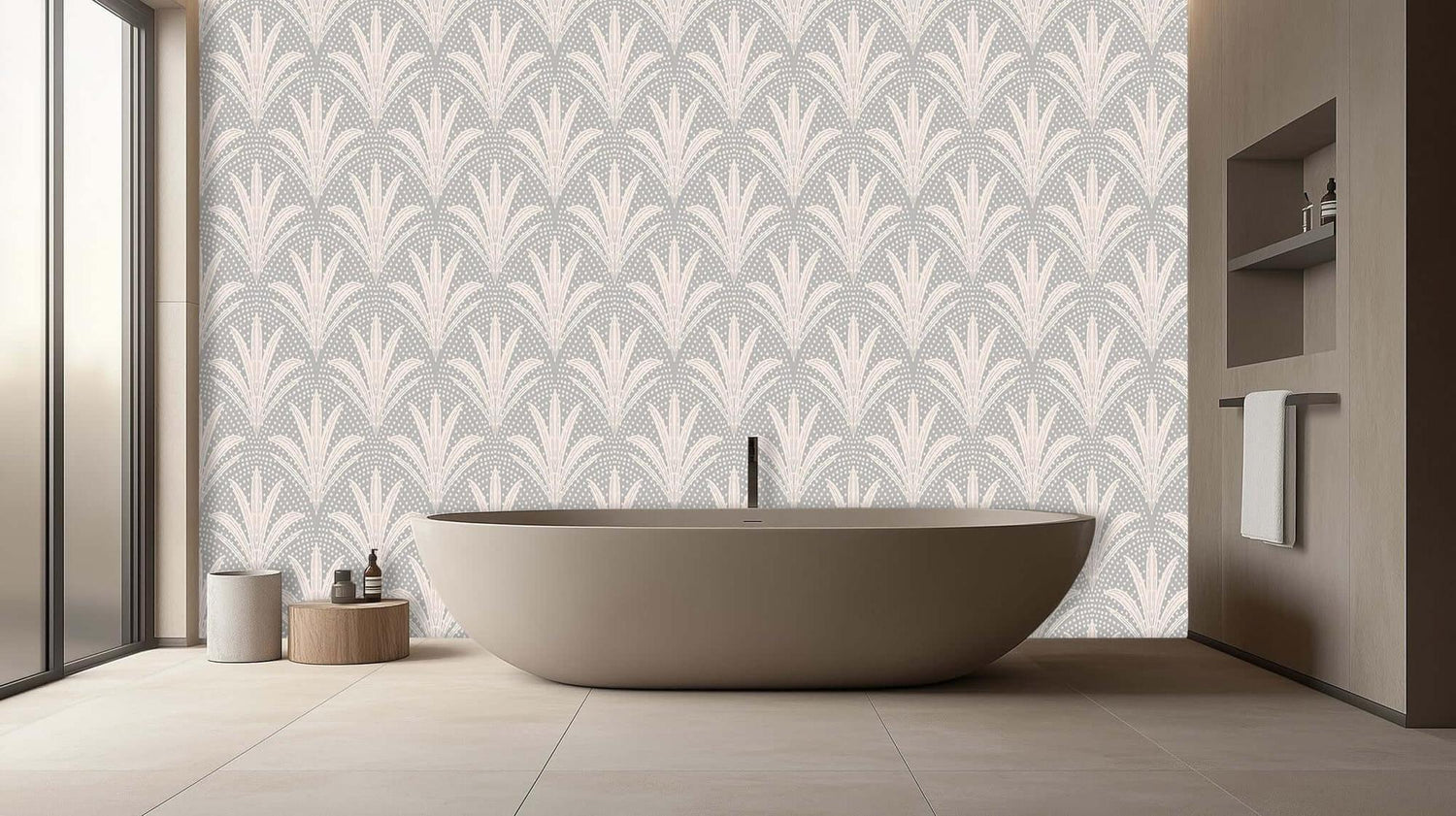 Elegant Palm Fronds wall mural Mural wallpaper mural - XWALLX