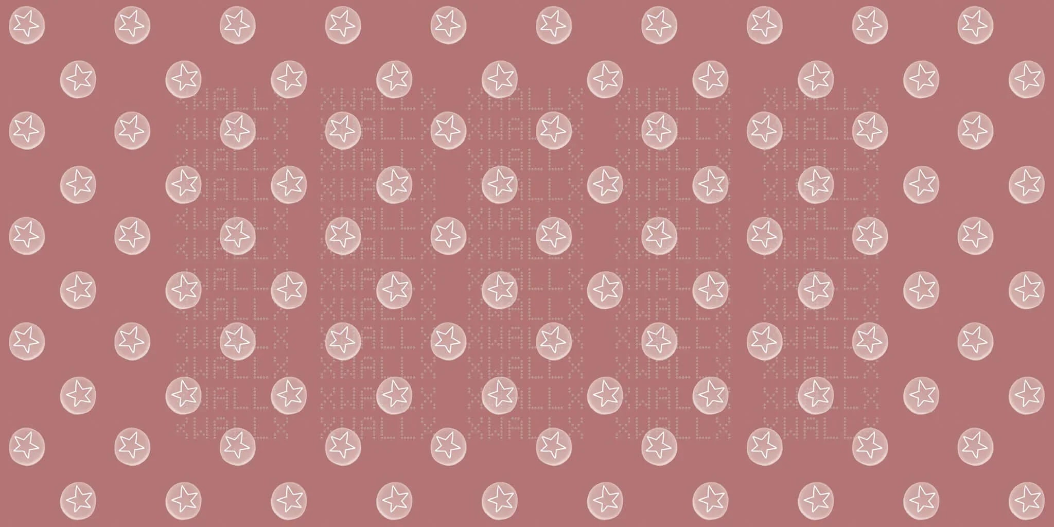 Charming Starburst Pattern Wall Mural