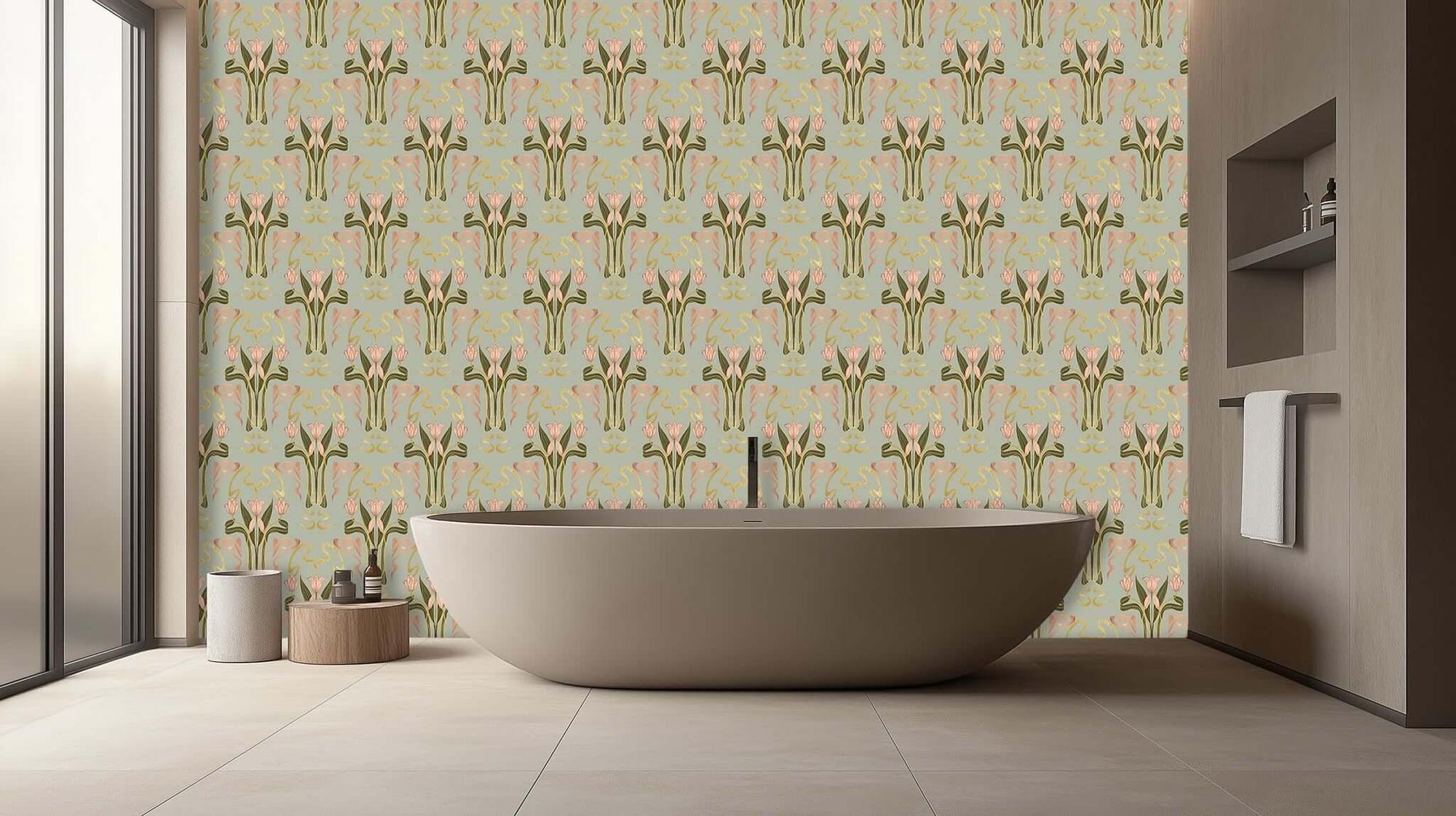 Sakin Mekanlar için Artistik Floral Duvar Posteri - XWALLX