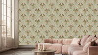Artistic Floral Wall Mural for Serene Spaces wall art - XWALLX