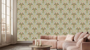 Artistic Floral Wall Mural for Serene Spaces wall art - XWALLX