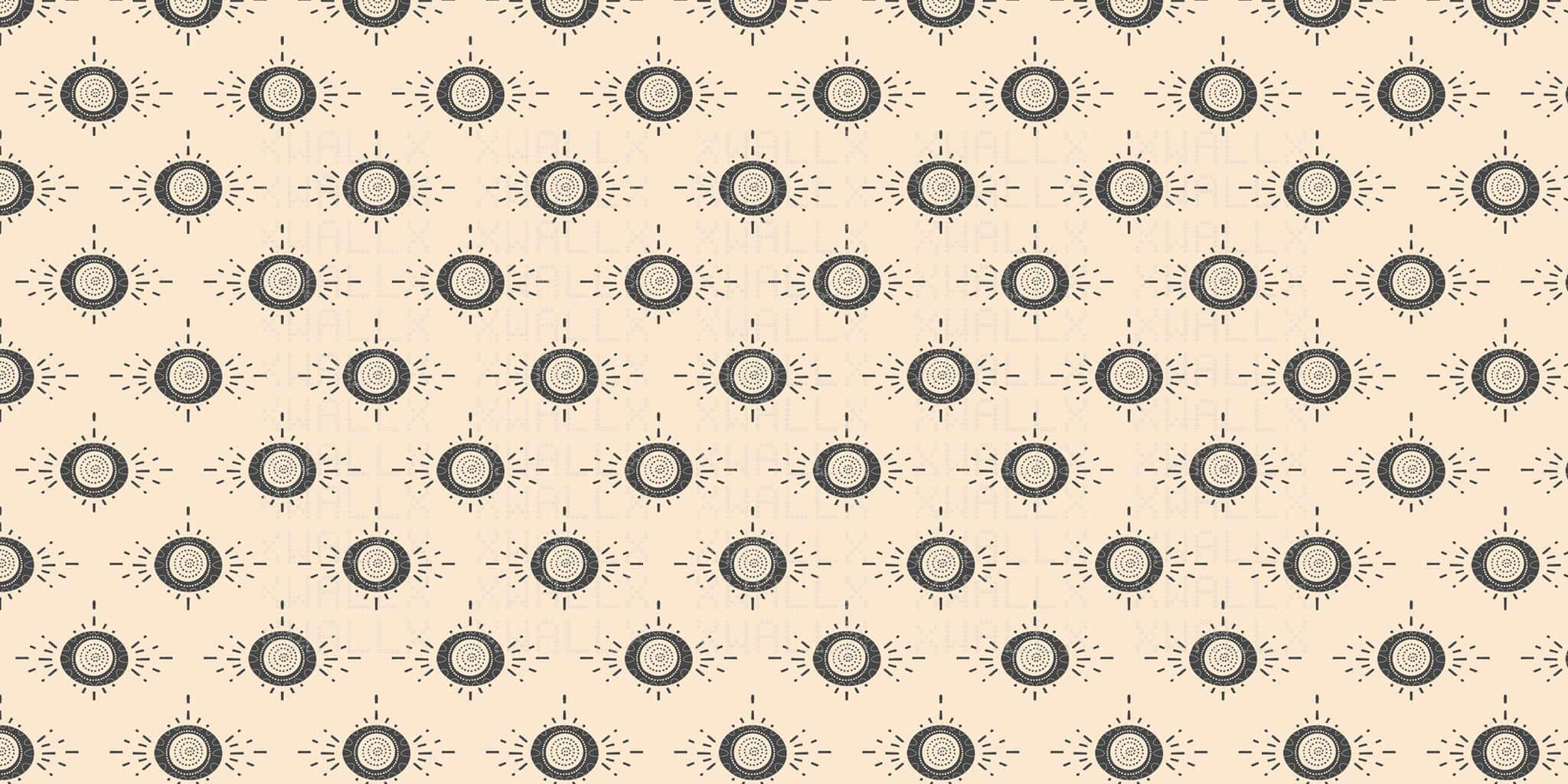 Sunburst Patterned Wall Mural