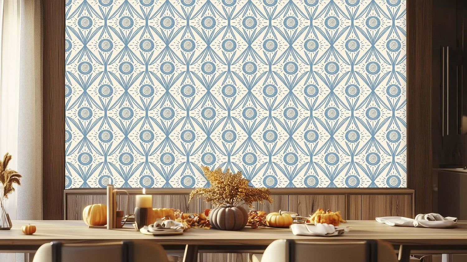 Intricate Leafy Patterns wall mural Mural wallpaper mural - XWALLX