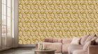 Golden Floral Arrangement wall decor - XWALLX
