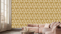 Golden Floral Arrangement wall decor - XWALLX