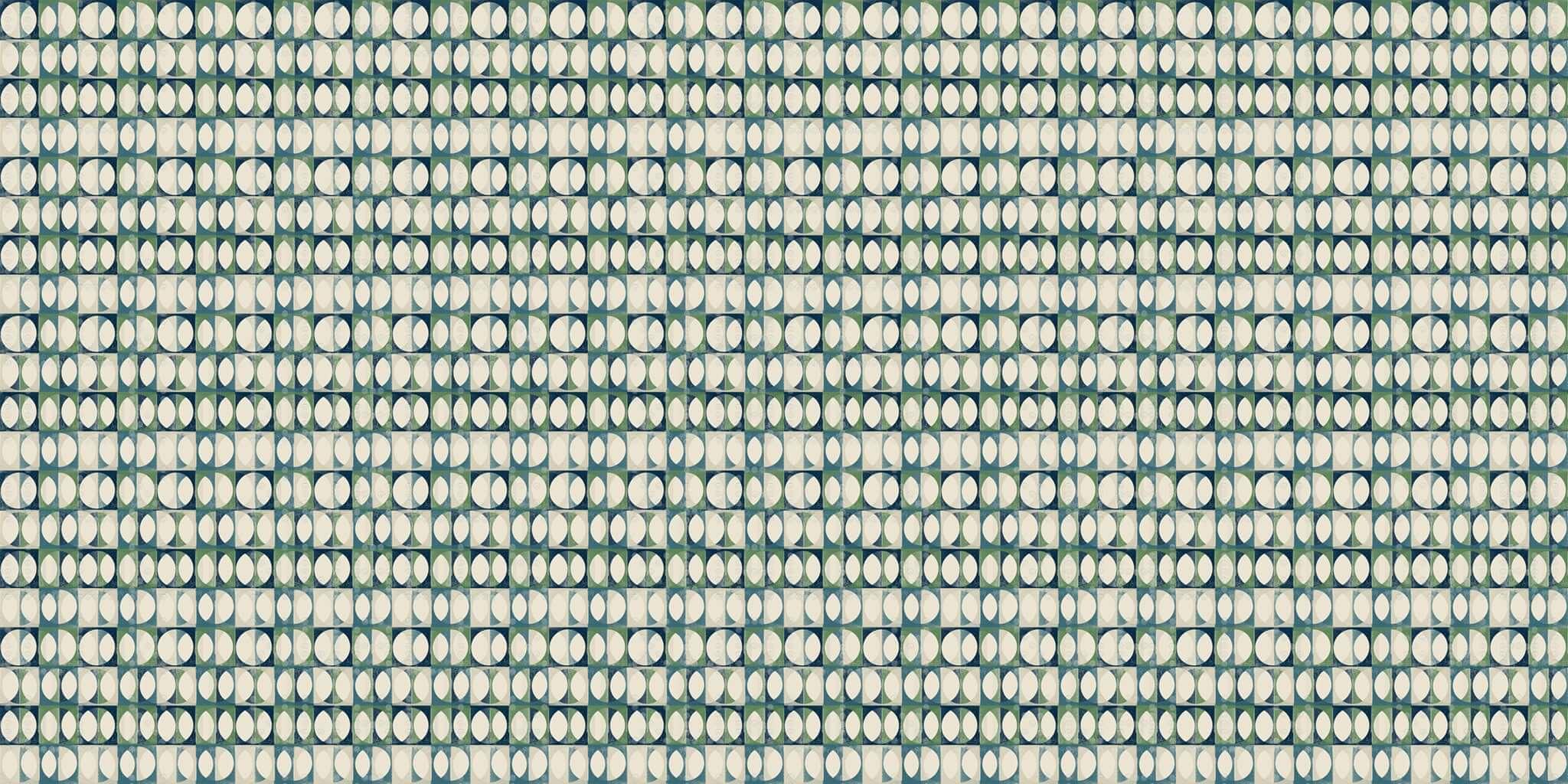 Dynamic Geometric Pattern Wall Mural