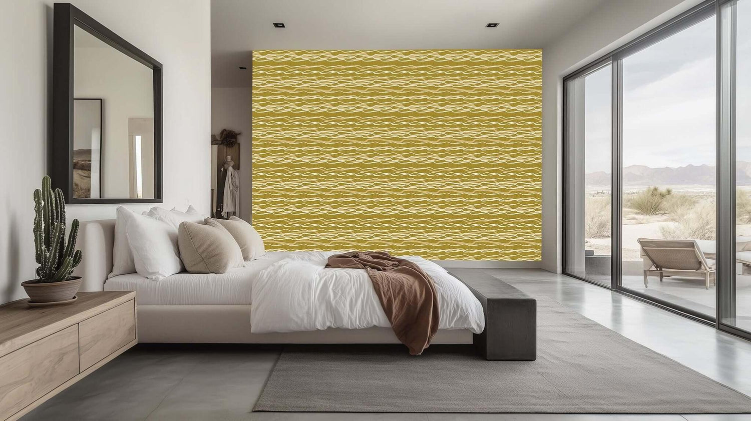 Akışkan Dalga Deseni Duvar posteri Poster duvar kağıdı - XWALLX
