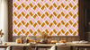 Nature Inspired Leaf Pattern Wall Mural