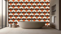 Retro mid century Pattern wall mural 