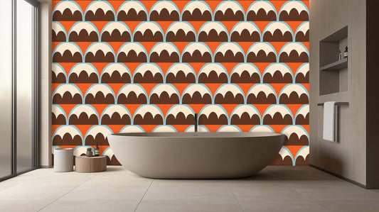 Retro Arches Pattern wall mural - XWALLX