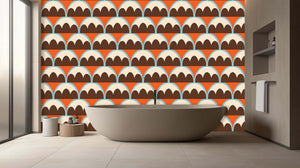 Retro Arches Pattern wall mural - XWALLX