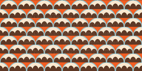 Retro Kemerler Deseni Duvar Posteri - Sample