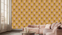 Şık Floral Motif duvar sanatı - XWALLX