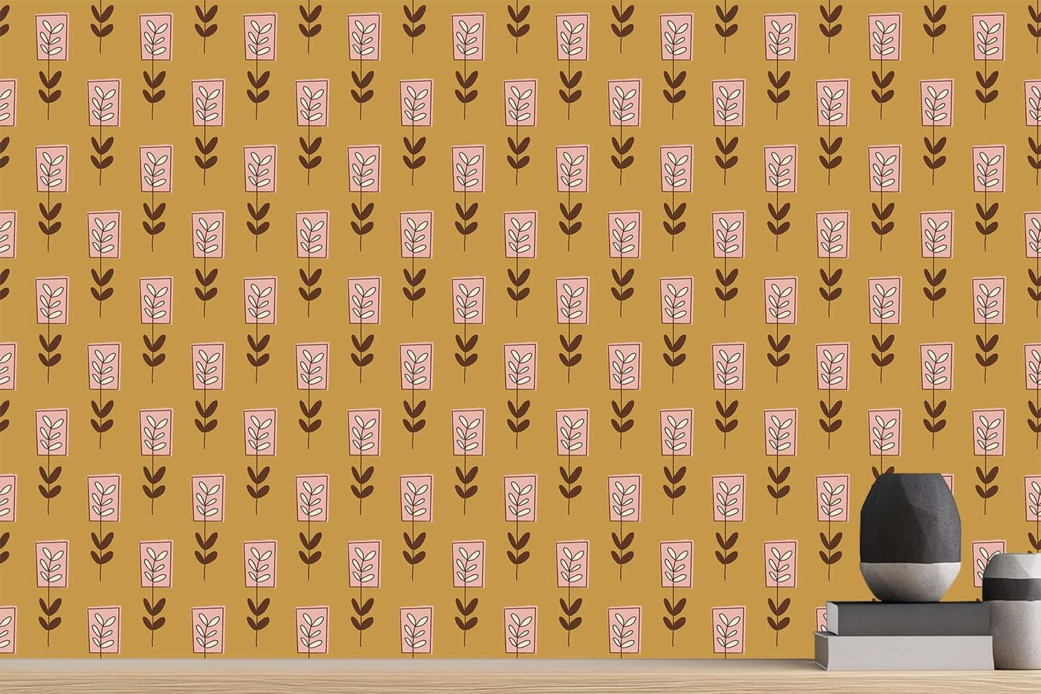 Şık Floral Motif duvar dekoru - XWALLX