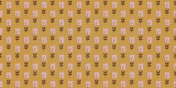 Şık Floral Motif Duvar Posteri - Sample