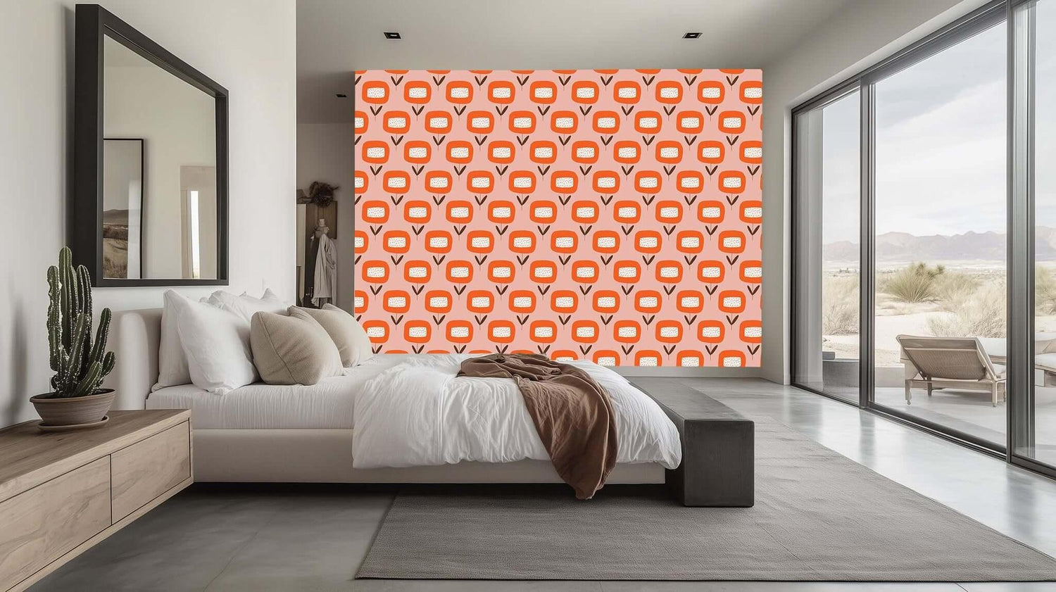 Whimsical Floral Pattern wallpaper mural - XWALLX