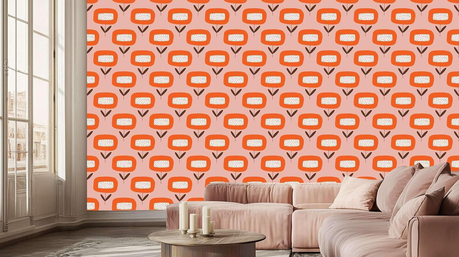 Whimsical Floral Pattern wall decor - XWALLX