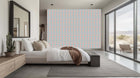 Chic pastel pattern wall mural for a nursery accent wall