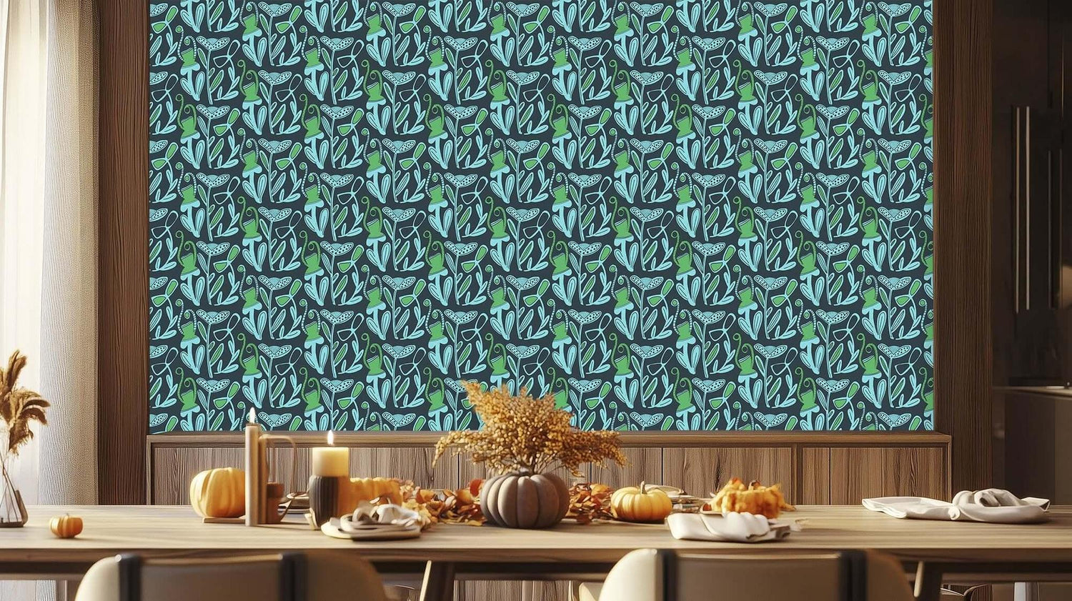 Botanical Dreams Flower wallpaper mural - XWALLX