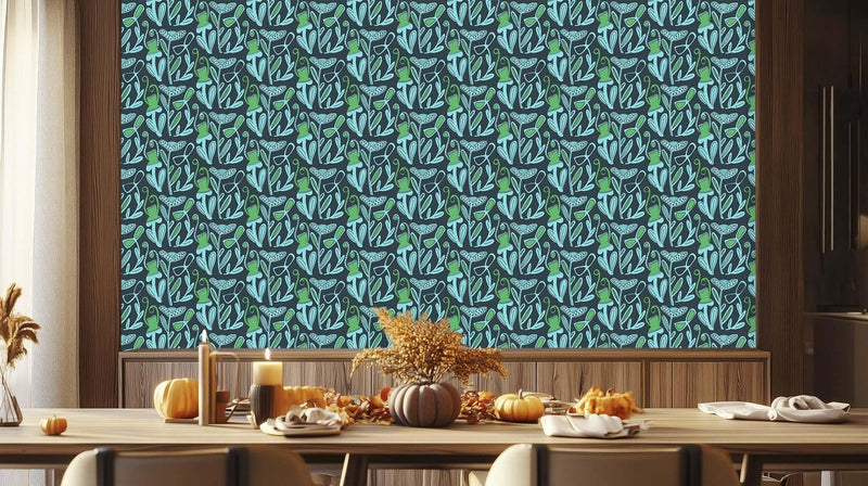 Botanical Dreams Flower wallpaper mural - XWALLX