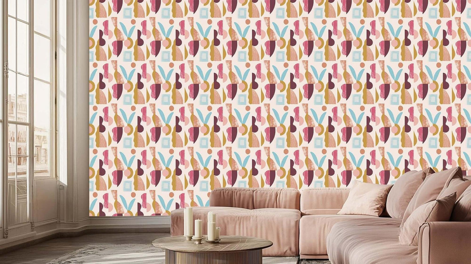 Whimsical Abstract Shapes wall decor - XWALLX