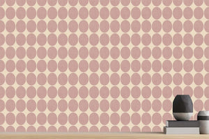 Chic Pink and Cream Geometric wall art - XWALLX