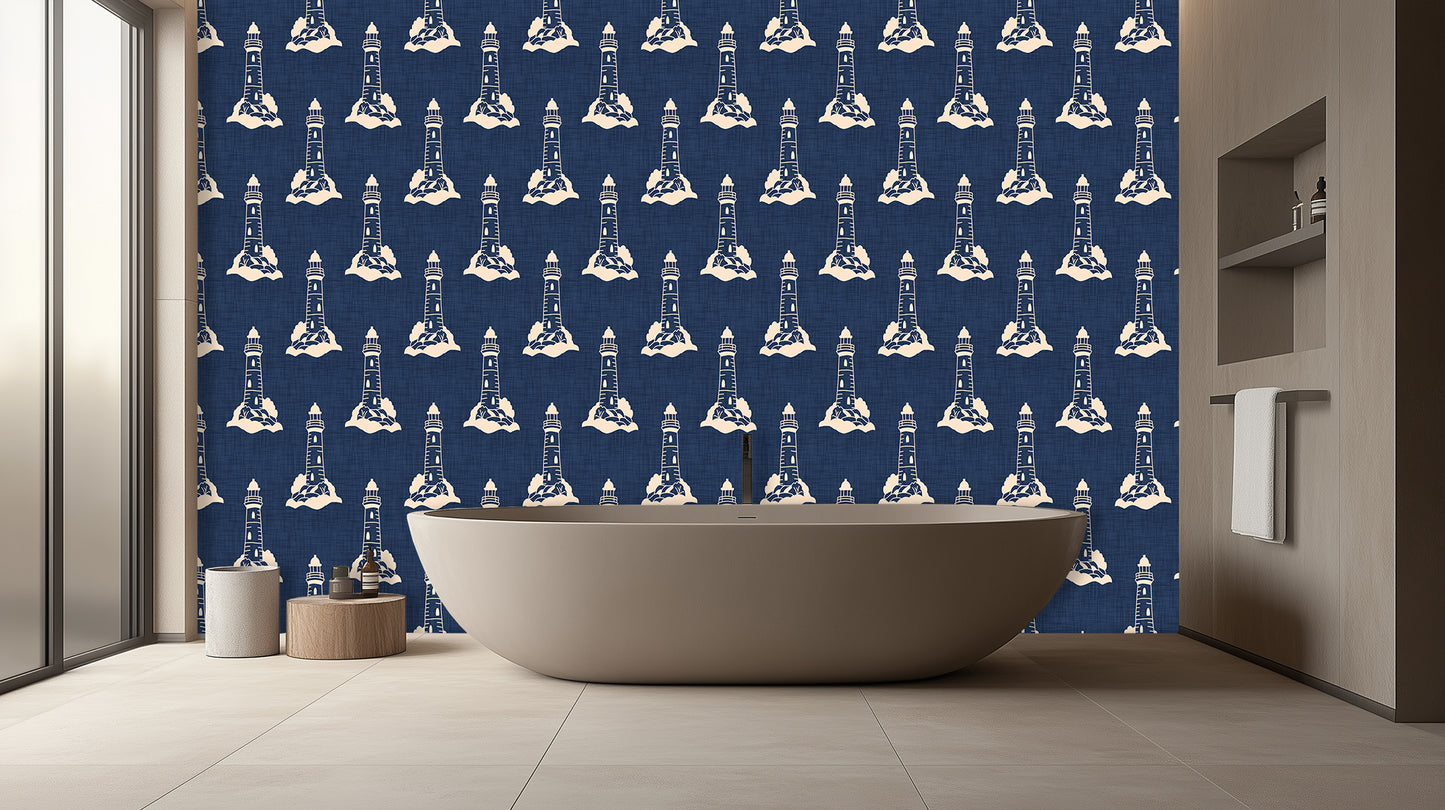 Beacon of Serenity Lighthouse wall mural - XWALLX