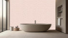 textured pink Blush Stripe Wall Mural for a durable hotel feature wall