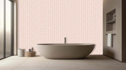 Textured Blush Stripe wall mural - XWALLX