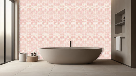 Textured Blush Stripe wall mural - XWALLX