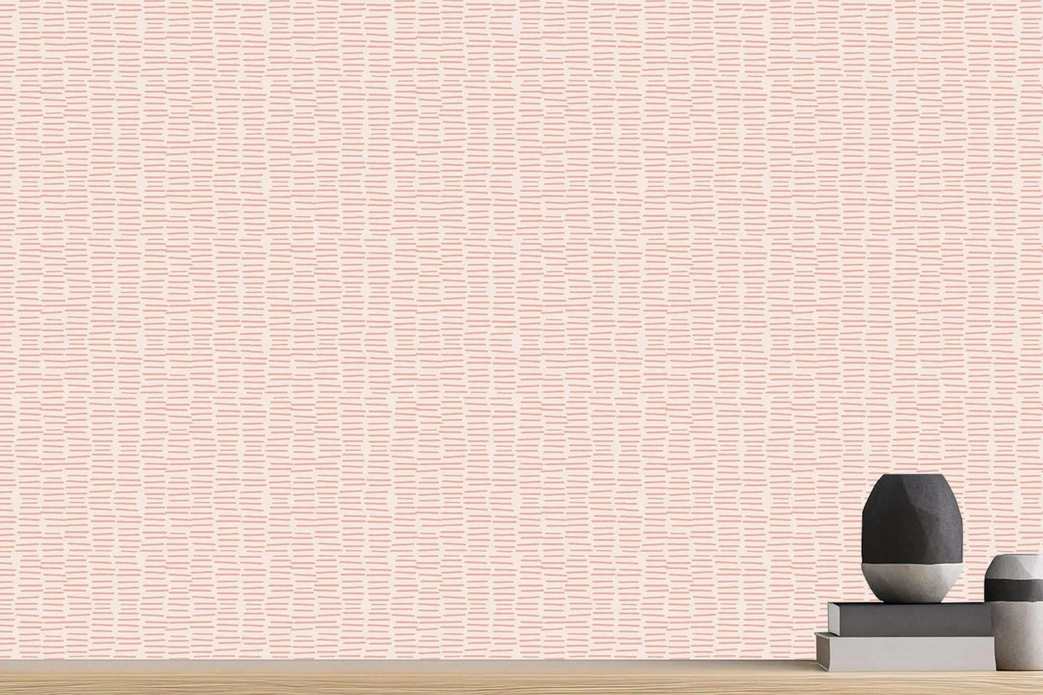 Textured Blush Stripe wall art - XWALLX