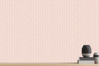 Textured Blush Stripe wall art - XWALLX