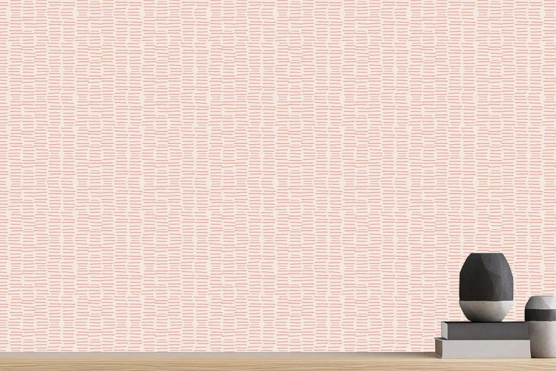 Textured Blush Stripe wall art - XWALLX