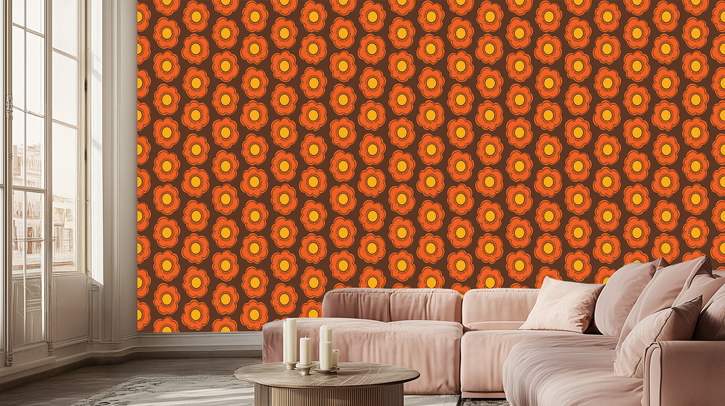Vibrant Floral Burst wall decor - XWALLX