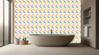 Curvy Pastel Patterns Duvar posteri Poster duvar posteri - XWALLX