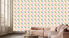 Curvy Pastel Patterns Duvar posteri Duvar dekoru - XWALLX
