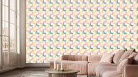 Curvy Pastel Patterns Duvar posteri Duvar dekoru - XWALLX