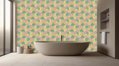 Tropical Monstera Delight wall mural - XWALLX