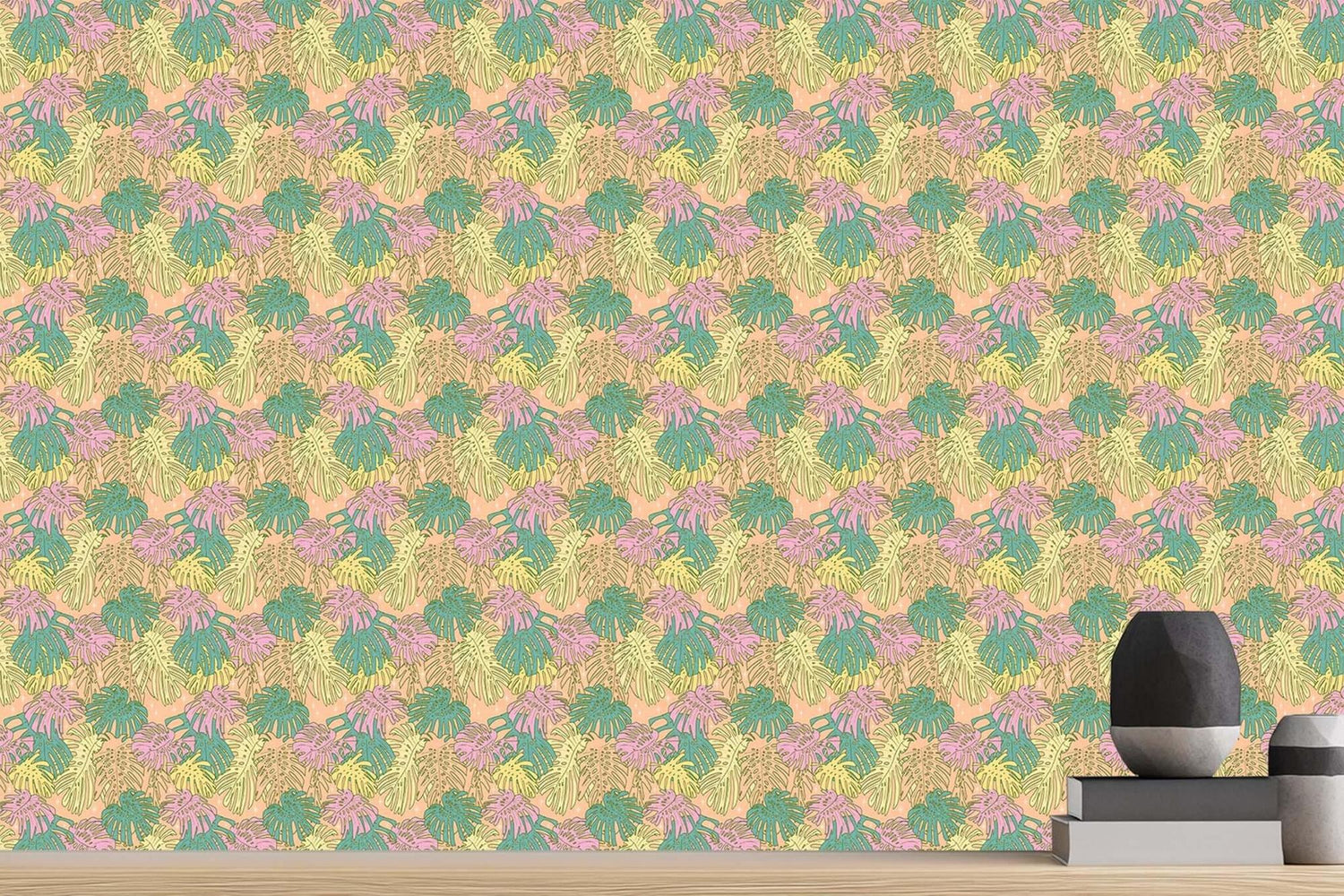 Tropical Monstera Delight duvar sanatı - XWALLX