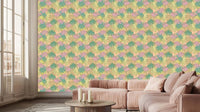 Tropical Monstera Delight duvar dekoru - XWALLX